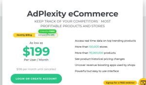 AdPlexity ecommerce Tarif