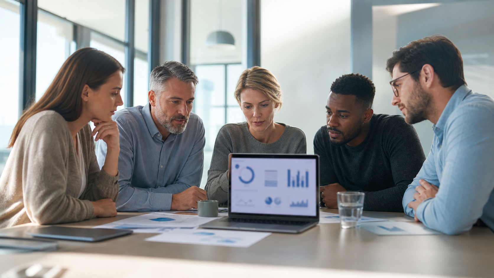 Équipe de PME choisissant un logiciel de gestion